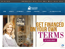 Tablet Screenshot of bluewatercredit.com